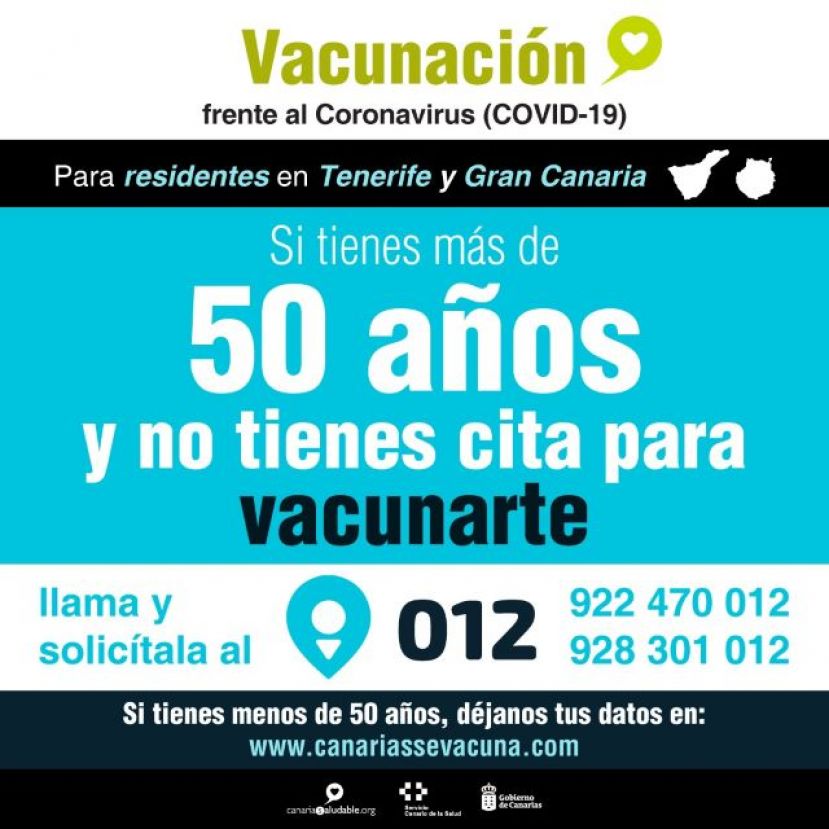 M&aacute;s de 100.000 canarios se inscriben en el formulario web para recibir la vacuna contra la COVID-19
