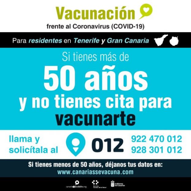 M&aacute;s de 100.000 canarios se inscriben en el formulario web para recibir la vacuna contra la COVID-19
