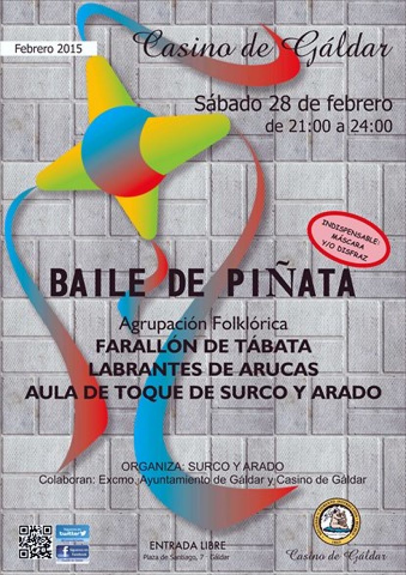 El Casino de G&aacute;ldar celebrara un Baile de Pi&ntilde;ata