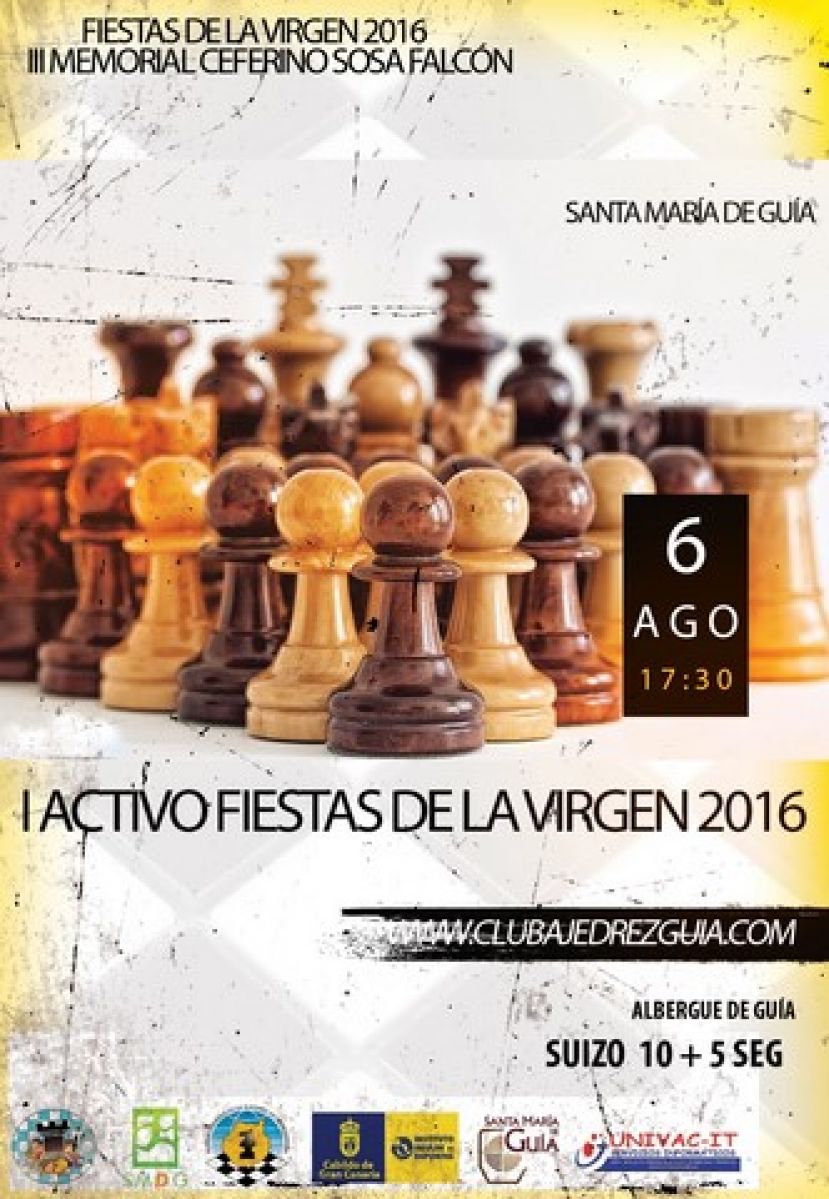Ajedrez: El Albergue de Santa Mar&iacute;a de Gu&iacute;a acoger&aacute; un torneo Activo