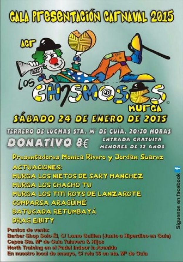 Gu&iacute;a: Este s&aacute;bado ser&aacute; la presentaci&oacute;n de "Los Chismosos Murga"