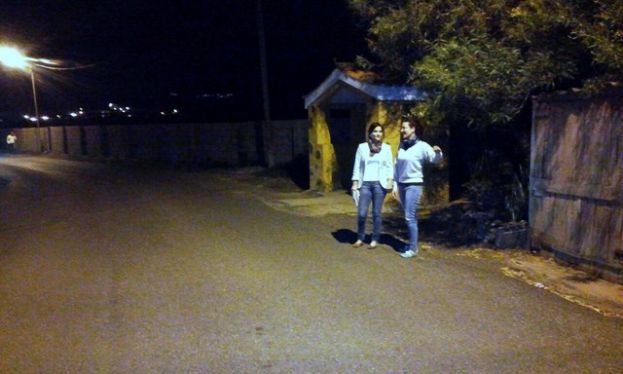 El PSOE de G&aacute;ldar en la zona de Las Cumbrecillas para comprobar el estado de la seguridad vial