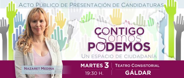 G&aacute;ldar: Presentaci&oacute;n de la candidaturas &ldquo;CONTIGO PODEMOS&rdquo; y &ldquo;CONTIGO SOMOS PODEMOS&rdquo;