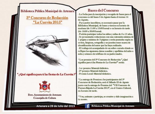Artenara: 3&ordm; Concurso de Redacci&oacute;n &ldquo;Qu&eacute; significa para ti Las Fiestas de La Cuevita&rdquo;