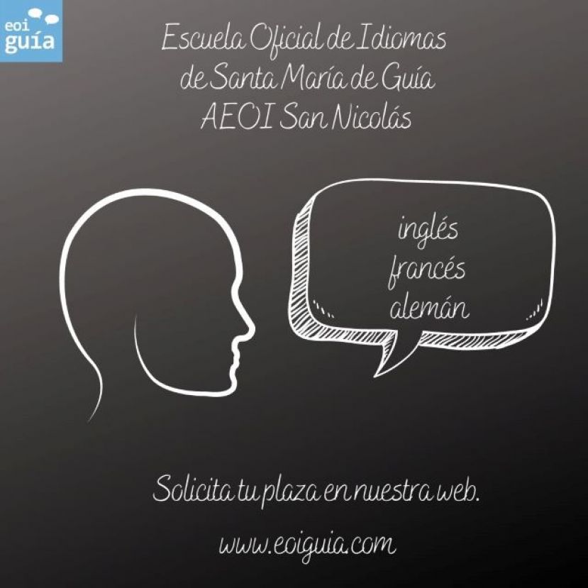 Abierta la solicitud de plazas en la Escuela Oficial de Idiomas de Santa Mar&iacute;a de Gu&iacute;a