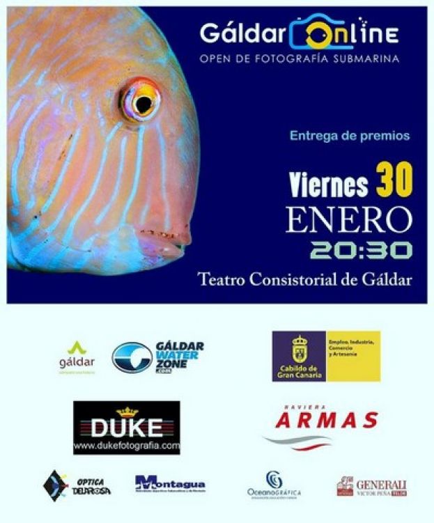 G&aacute;ldar: Entrega de los premios del Open de Fotograf&iacute;a Submarina G&aacute;ldar Online