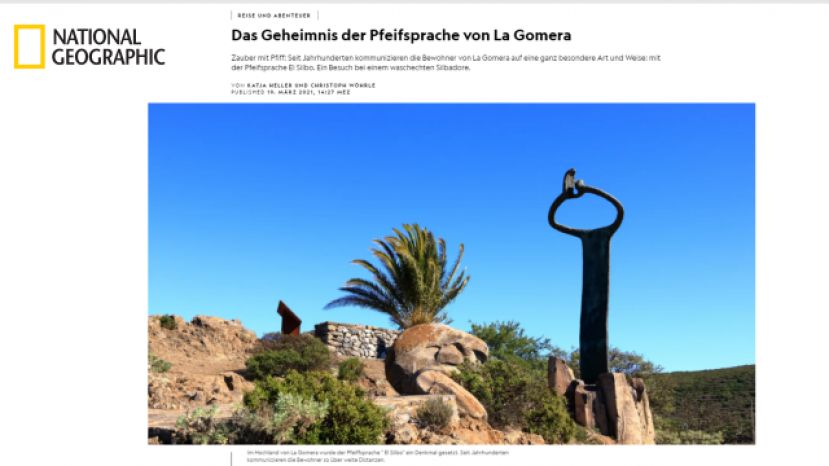 El Silbo Gomero protagonista en National Geographic Alemania