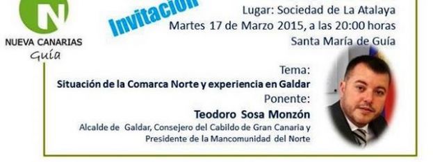 Gu&iacute;a: Charla-coloquio: Situaci&oacute;n de la Comarca Norte y experiencia en G&aacute;ldar