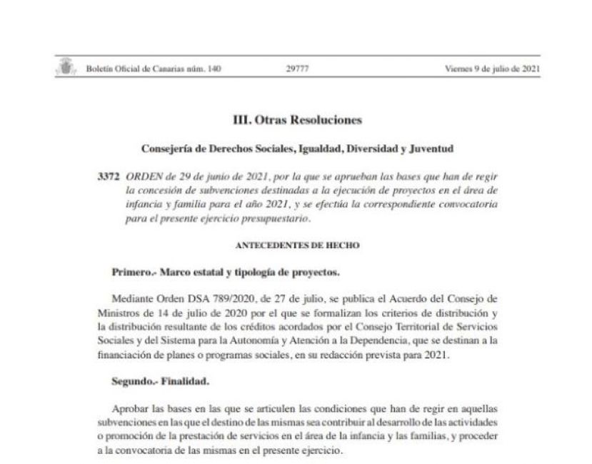 Infancia destina 1,8 millones de euros a financiar proyectos sociales en el &aacute;rea de Infancia y Familia