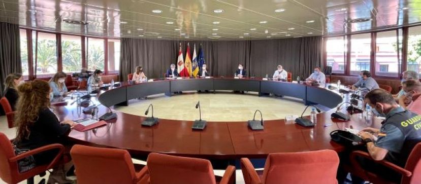 Las instituciones gomeras y Sanidad abordan la evoluci&oacute;n epidemiol&oacute;gica