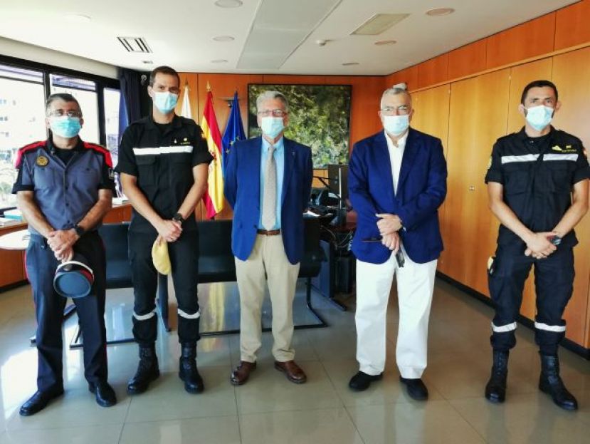 Julio P&eacute;rez agradece la labor de Sergio A. Viana en su despedida como comandante jefe de la UME en Canarias