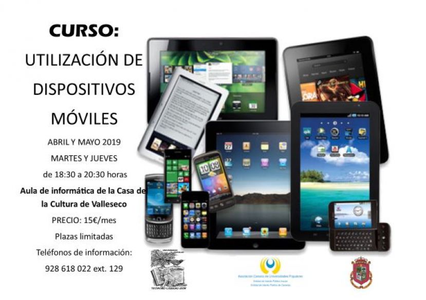 Valleseco lanza un curso de utilizaci&oacute;n de dispositivos m&oacute;viles
