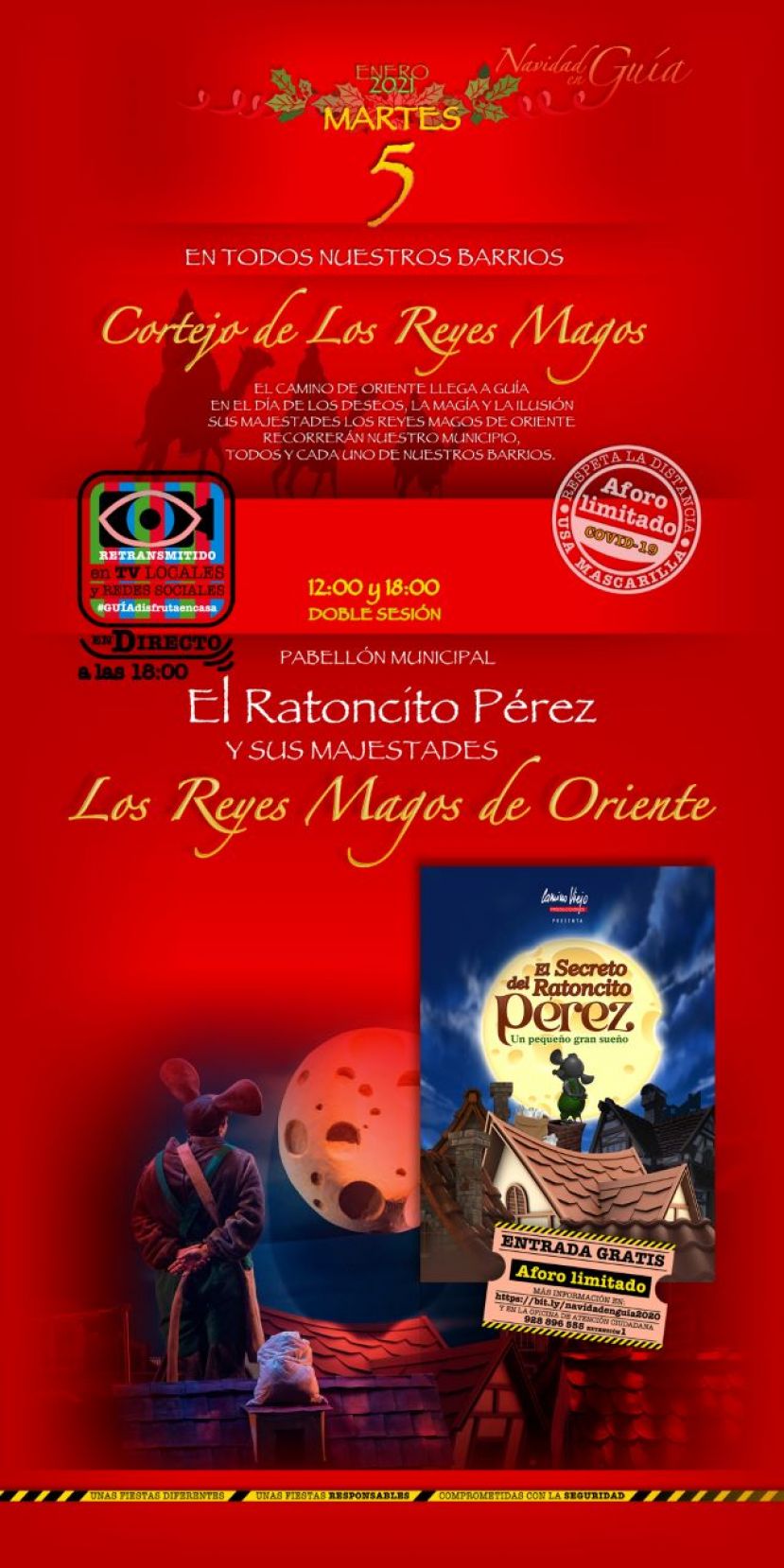 Gu&iacute;a: Retirada de entradas gratis para las dos funciones de la v&iacute;spera de Reyes