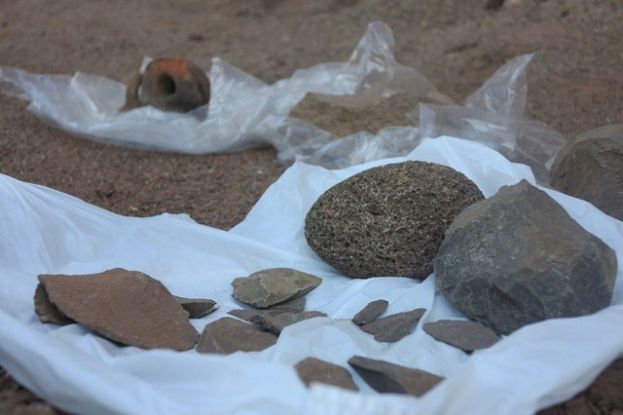 Unas 40 personas descubren el yacimiento de Playa Chica de Sardina del Norte