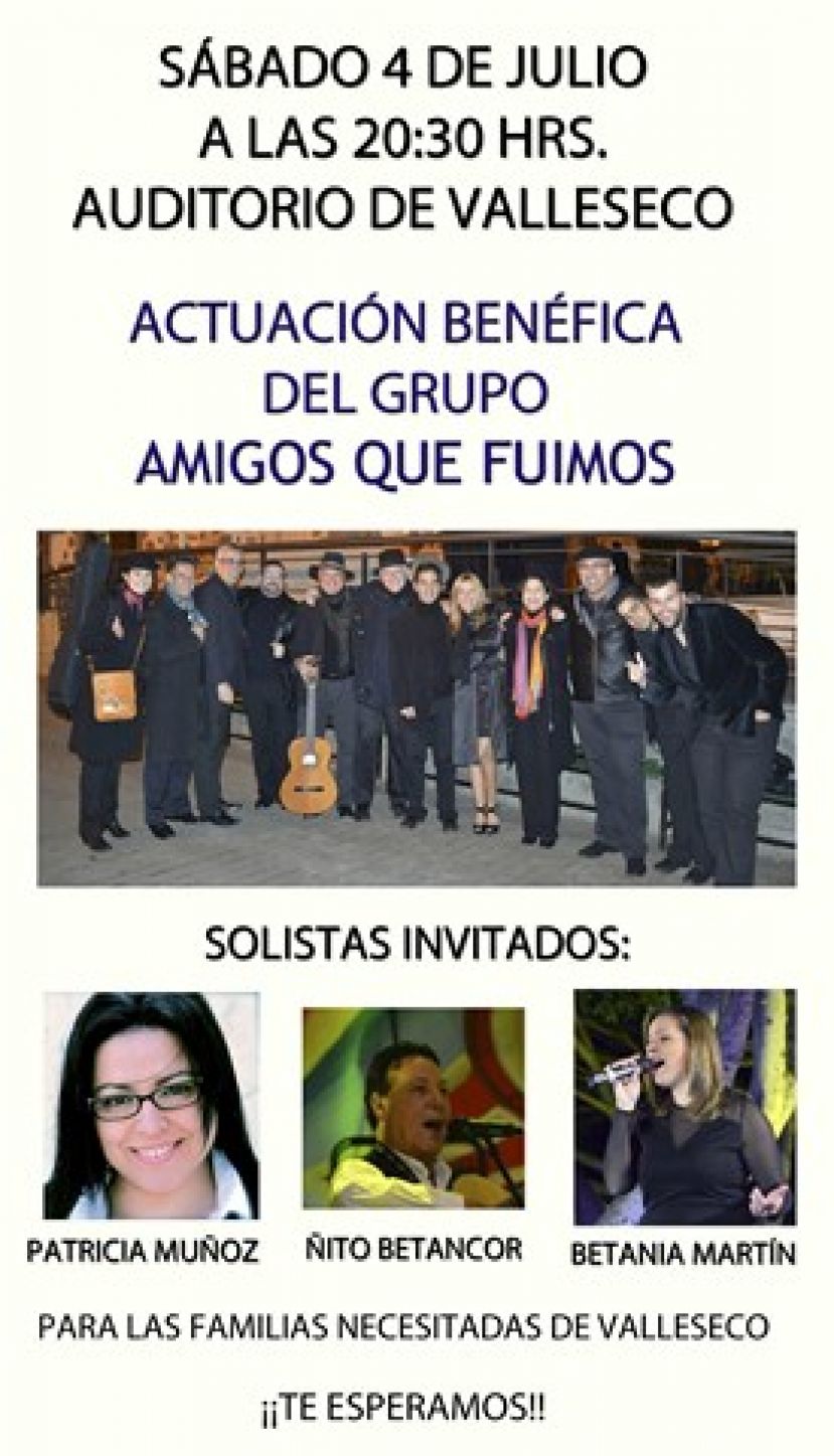El grupo &ldquo;Amigos que fuimos&rdquo; realizan el s&aacute;bado una Gala ben&eacute;fica