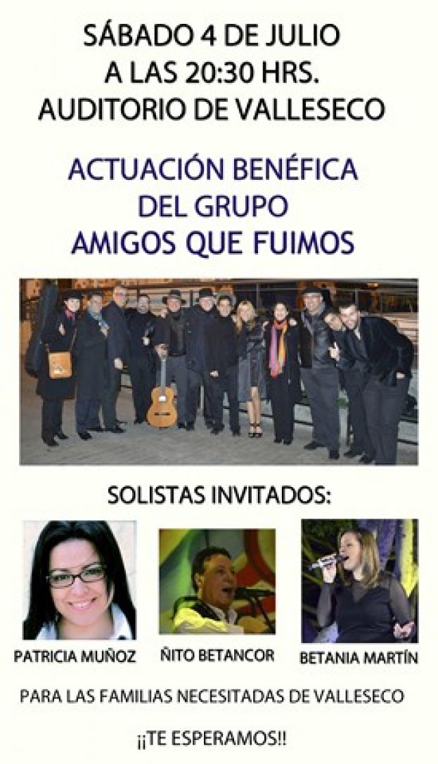 El grupo &ldquo;Amigos que fuimos&rdquo; realizan el s&aacute;bado una Gala ben&eacute;fica